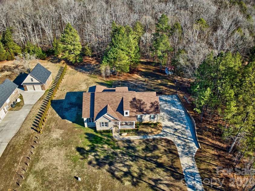 398 Kingsburry Road, Clover, SC 29710.  MLS# CAR4337912, YatesRealty ID 3443. Aerial view of home