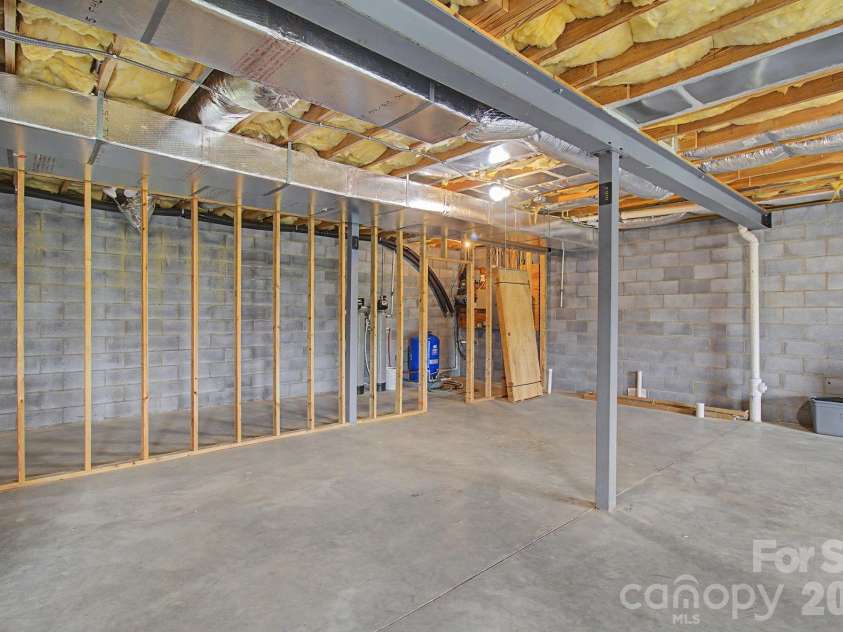 340 Earlys Mountain Road, Leicester, NC 28748.  MLS# CAR4398900, YatesRealty ID 34431. The basement is also plumbed for a full bathroom