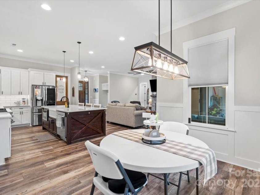 867 Bellegray Road, Clover, SC 29710.  MLS# CAR4262623, YatesRealty ID 34439. Dining area has wainscoting panels