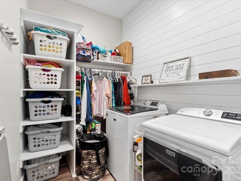 867 Bellegray Road, Clover, SC 29710.  MLS# CAR4262623, YatesRealty ID 34439. Laundry room has shiplap panels