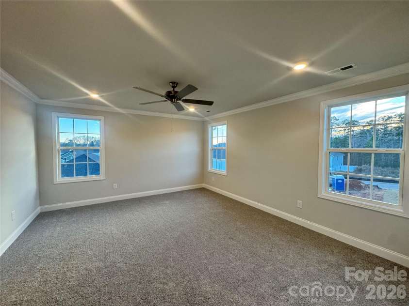 712 Inwood Hill Drive, Gastonia, NC 28056.  MLS# CAR4399206, YatesRealty ID 34440. Primary bedroom  Representative Photo