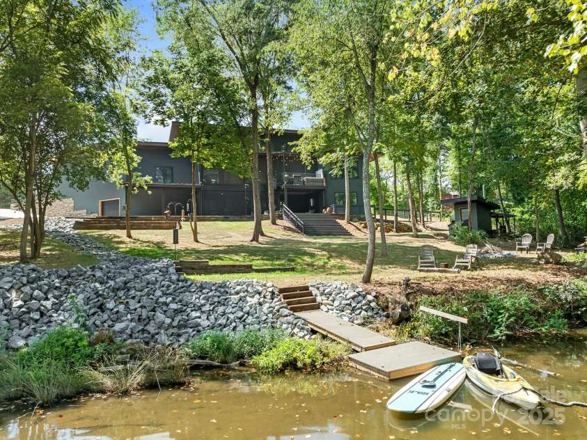 274 Elysian Drive, Mooresville, NC 28117.  MLS# CAR4281477, YatesRealty ID 34448. Rear view from the lake