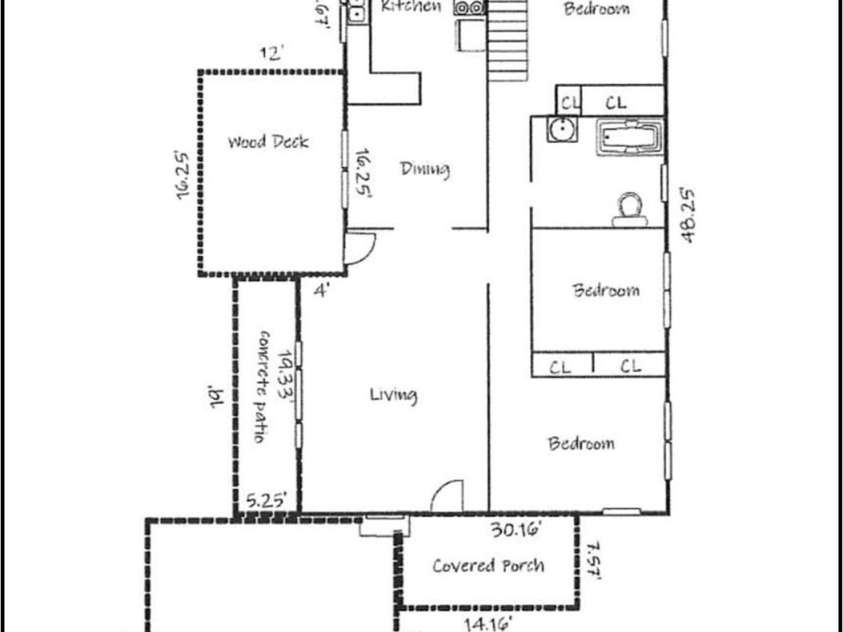 2606 & 2595 Grant Road, Hudson, NC 28638.  MLS# CAR4295127, YatesRealty ID 34501. Floor Plan Main Level