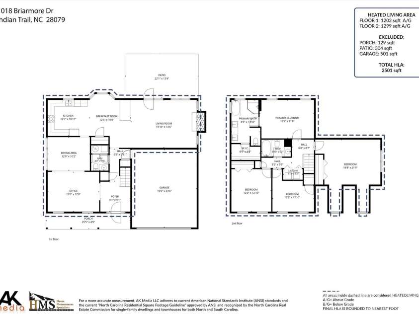 1018 Briarmore Drive, Indian Trail, NC 28079.  MLS# CAR4397882, YatesRealty ID 34502. 