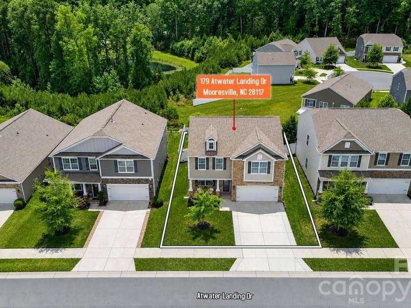 179 Atwater Landing Drive, Mooresville, NC 28117.  MLS# CAR4395964, YatesRealty ID 34513. 