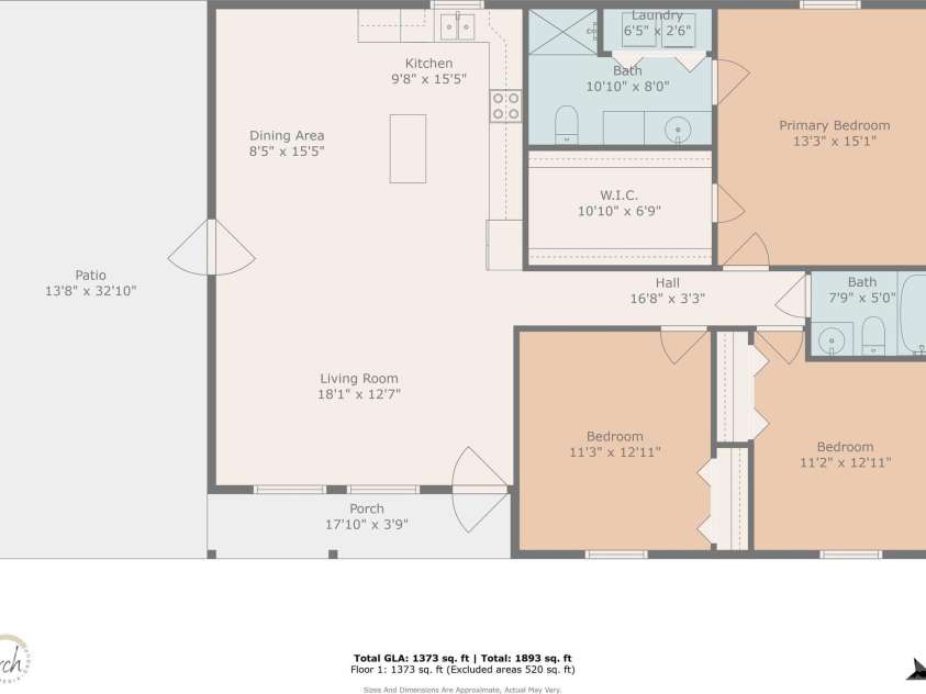 5554 Hillsdale Drive, Fort Lawn, SC 29714.  MLS# CAR4269633, YatesRealty ID 34514. Floor Plan