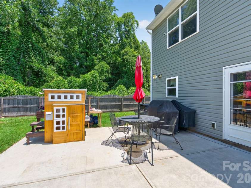 1200 Catawba Run, Lowell, NC 28098.  MLS# CAR4392613, YatesRealty ID 34515. Back Yard