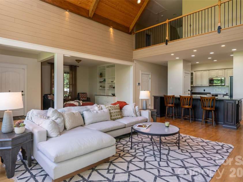 33 Bridle Path Drive, Barnardsville, NC 28709.  MLS# CAR4378002, YatesRealty ID 34516. Open concept makes entertaining a breeze