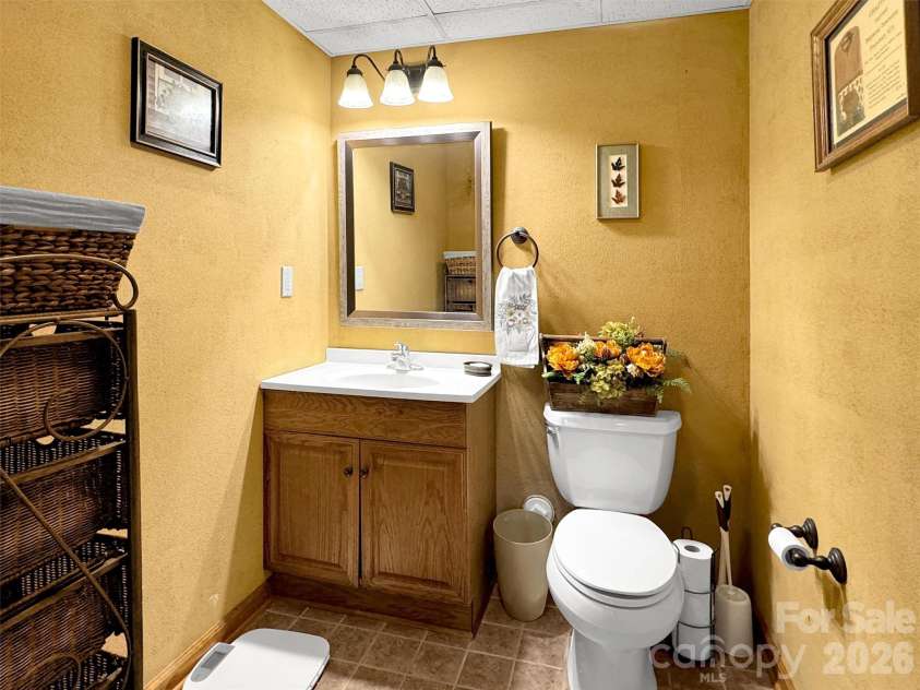 346 Wendy Way, Clyde, NC 28721.  MLS# CAR4289495, YatesRealty ID 3452. Lower Level Half Bath