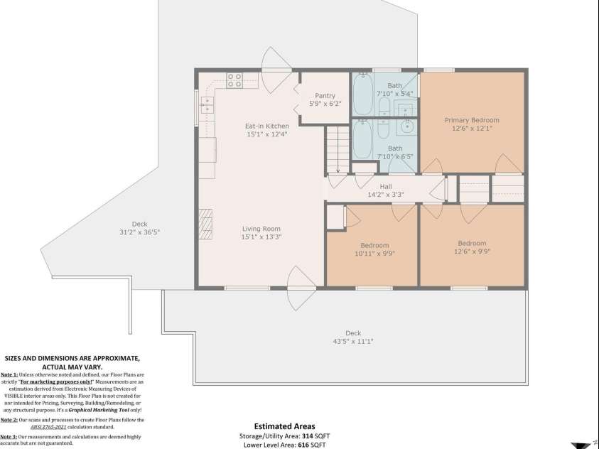 346 Wendy Way, Clyde, NC 28721.  MLS# CAR4289495, YatesRealty ID 3452. Upper Level Foor Plan