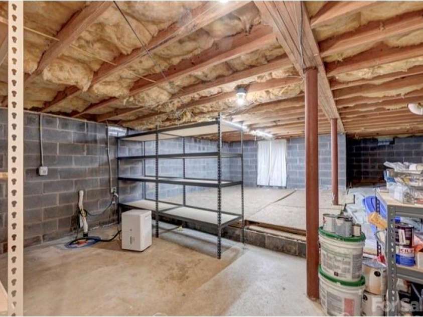 109 Meadow Run, Asheville, NC 28806.  MLS# CAR4259730, YatesRealty ID 34520. Basement Storage