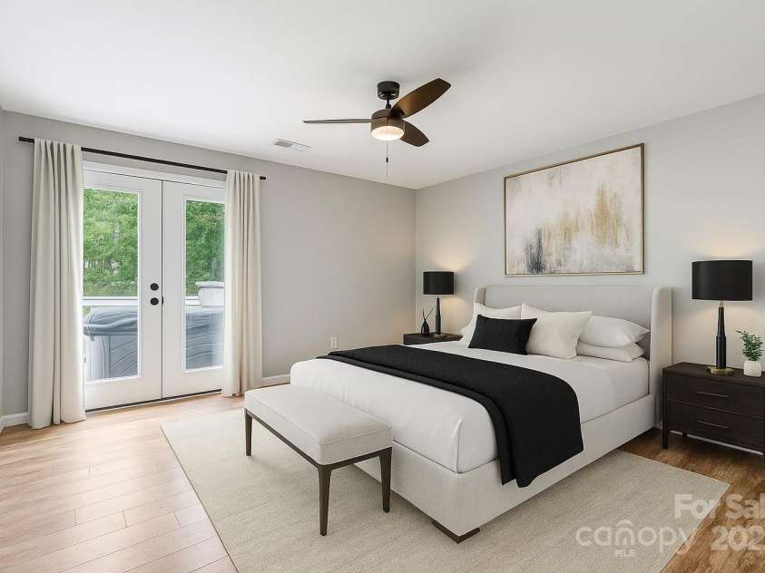 109 Meadow Run, Asheville, NC 28806.  MLS# CAR4259730, YatesRealty ID 34520. Primary Bedroom (Virtually staged)