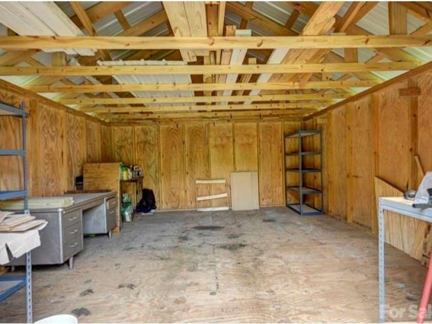 109 Meadow Run, Asheville, NC 28806.  MLS# CAR4259730, YatesRealty ID 34520. Shed Interior