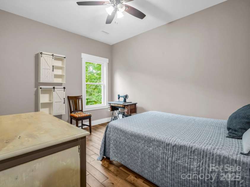 38 Scenic View Drive, Hendersonville, NC 28792.  MLS# CAR4288611, YatesRealty ID 34530. Guest Bedroom #1 (Previously staged, flooring replaced)