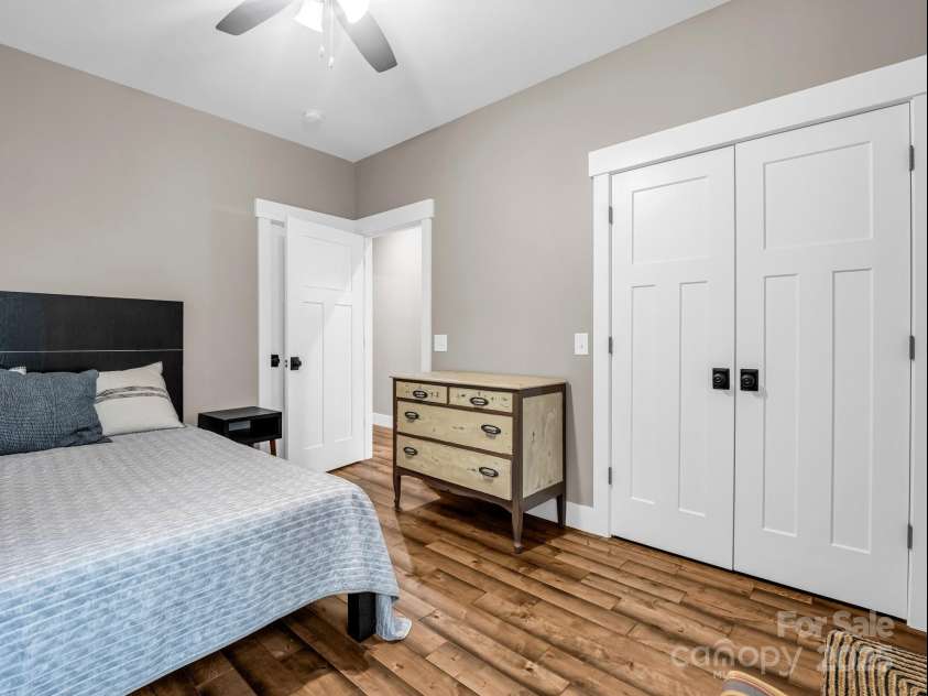 38 Scenic View Drive, Hendersonville, NC 28792.  MLS# CAR4288611, YatesRealty ID 34530. Guest Bedroom #1 (Previously staged, flooring replaced)