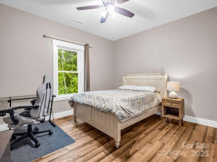 38 Scenic View Drive, Hendersonville, NC 28792.  MLS# CAR4288611, YatesRealty ID 34530. Guest Bedroom #2 (Previously staged, flooring replaced)
