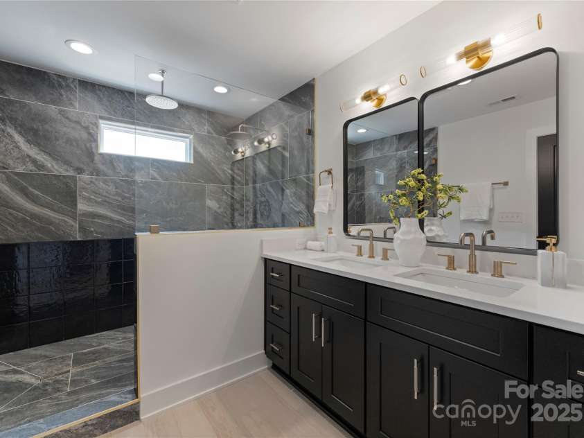 2808 Hilliard Drive, Charlotte, NC 28205.  MLS# CAR4294763, YatesRealty ID 34544. Primary spa like shower
