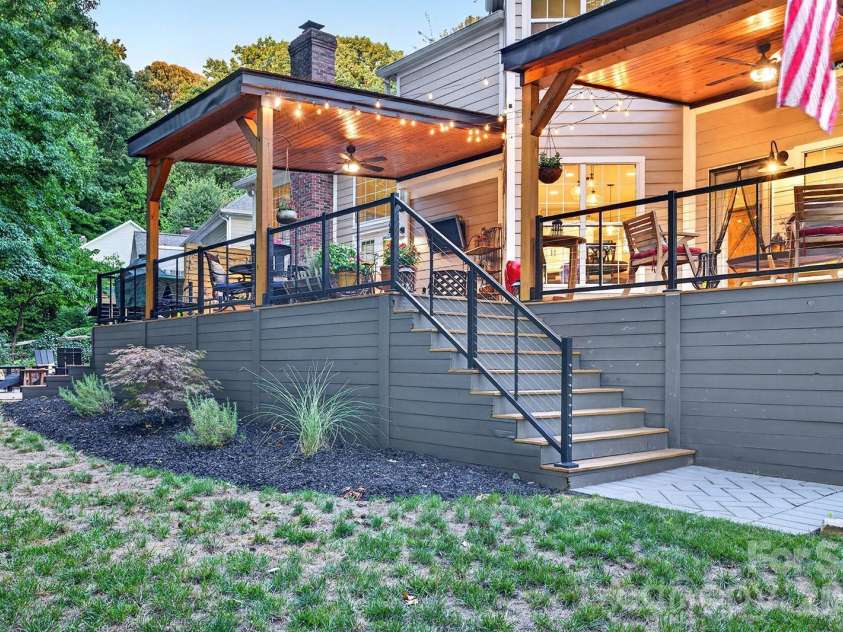 134 Waterford Drive, Mooresville, NC 28117.  MLS# CAR4389381, YatesRealty ID 34552. Back Deck Oasis