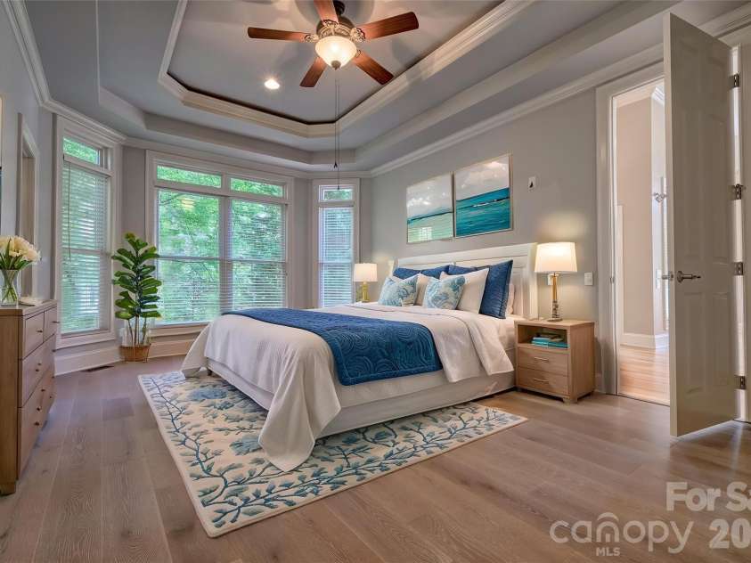 60 Marina Road, Lake Wylie, SC 29710.  MLS# CAR4394642, YatesRealty ID 34572. Virtually staged master bedroom