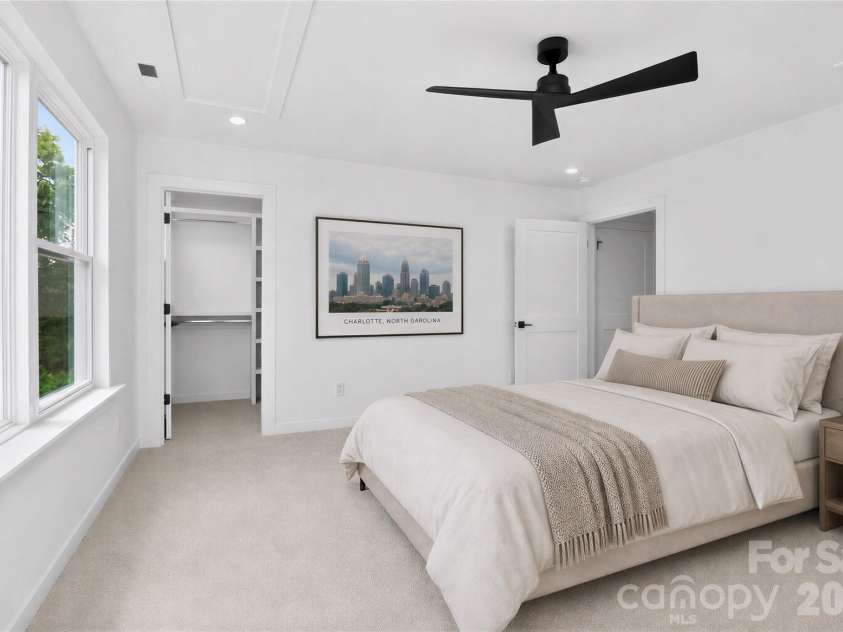 2716 Baltimore Avenue, Charlotte, NC 28203.  MLS# CAR4385672, YatesRealty ID 34576. 3rd floor primary suite virtually staged