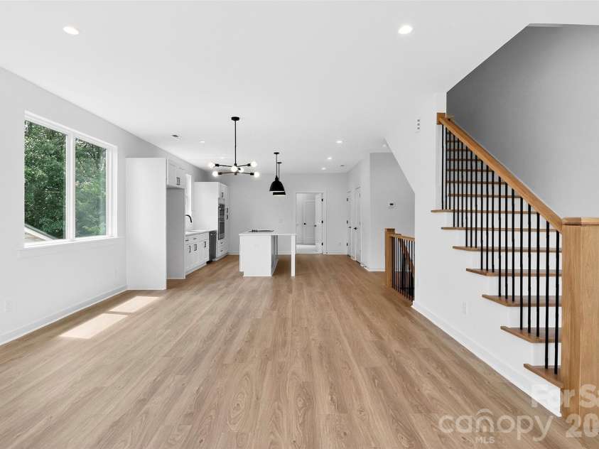 2716 Baltimore Avenue, Charlotte, NC 28203.  MLS# CAR4385672, YatesRealty ID 34576. Living area, dining area, kitchen 2nd floor 