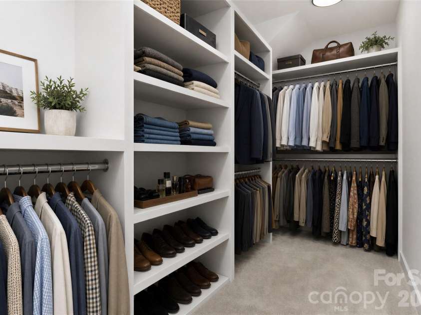 2716 Baltimore Avenue, Charlotte, NC 28203.  MLS# CAR4385672, YatesRealty ID 34576. Primary closet virtually staged