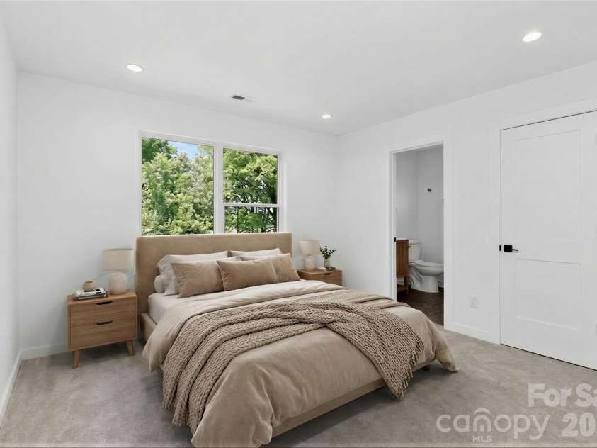 2714 Baltimore Avenue, Charlotte, NC 28203.  MLS# CAR4360205, YatesRealty ID 34577. Main floor bedroom virtually staged