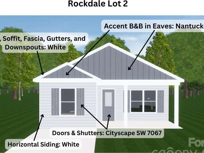725 Rockdale Street, Rock Hill, SC 29730.  MLS# CAR4396162, YatesRealty ID 34580. Exterior Color Selections
