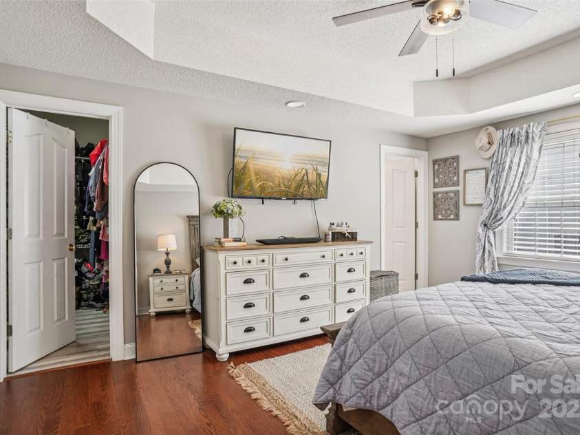 495 Gold Knob Road, Salisbury, NC 28146.  MLS# CAR4312214, YatesRealty ID 34586. Walk in closet and primary bathroom 