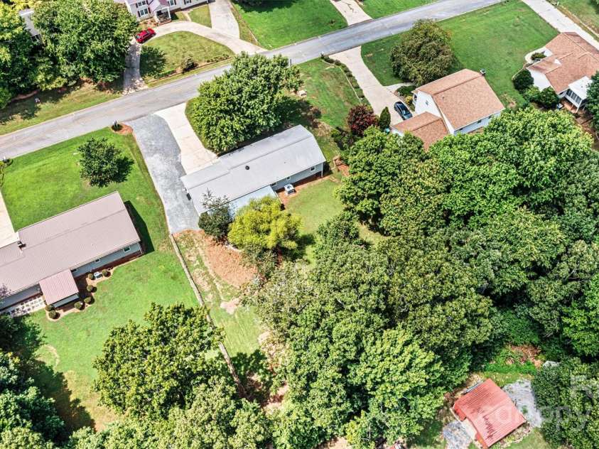 1328 32nd Street Court, Conover, NC 28613.  MLS# CAR4288822, YatesRealty ID 34587. Aerial Direct Overhead View