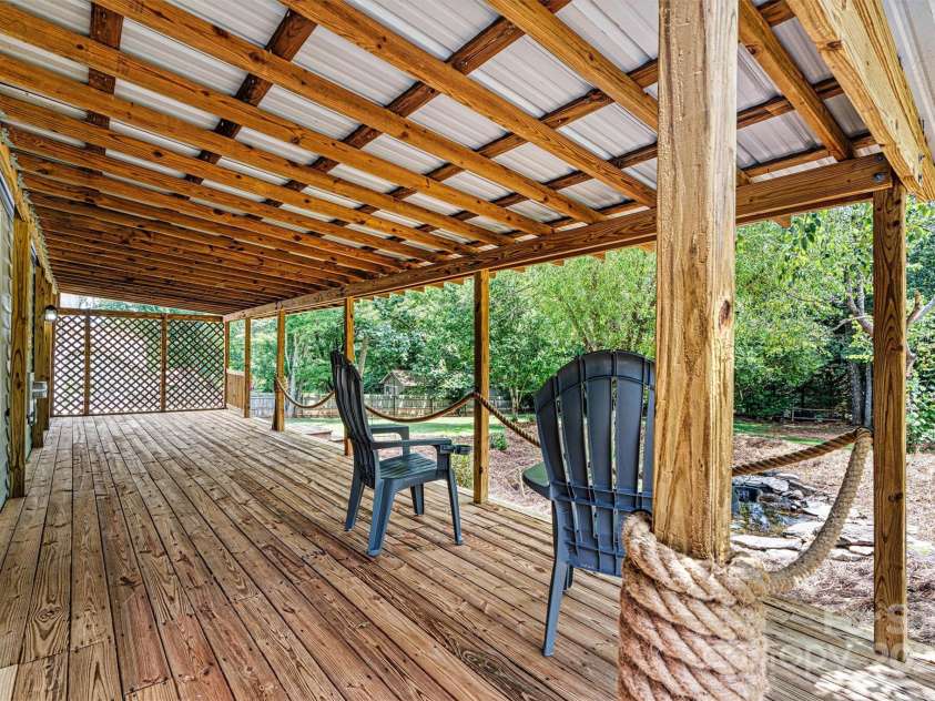 1328 32nd Street Court, Conover, NC 28613.  MLS# CAR4288822, YatesRealty ID 34587. Focused Back Porch View