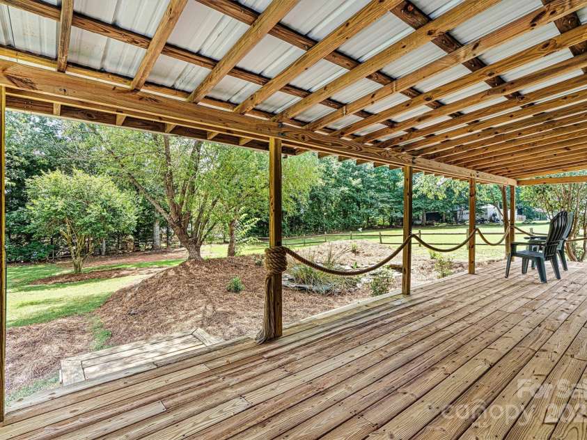 1328 32nd Street Court, Conover, NC 28613.  MLS# CAR4288822, YatesRealty ID 34587. Focused Back Porch/Yard View