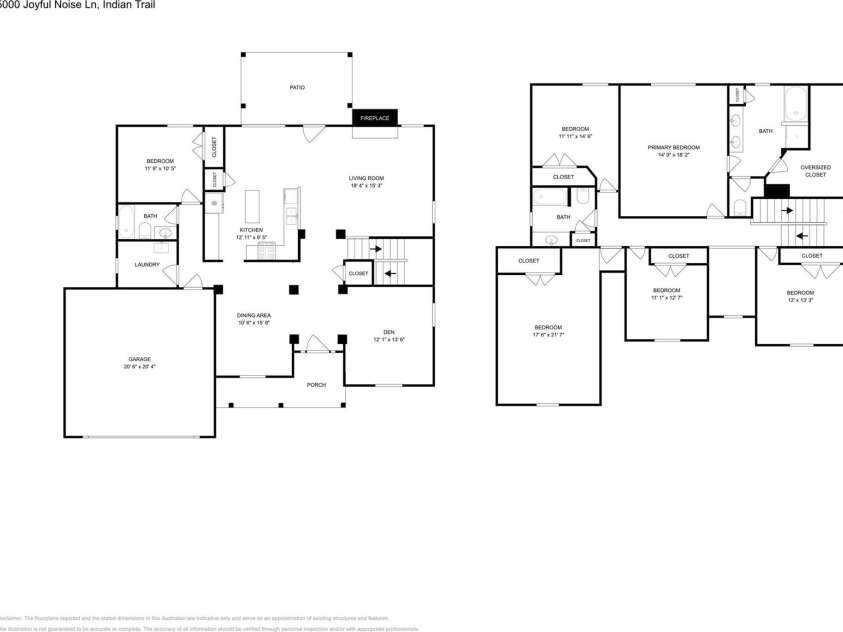 5000 Joyful Noise Lane, Indian Trail, NC 28079.  MLS# CAR4394889, YatesRealty ID 34597. 
