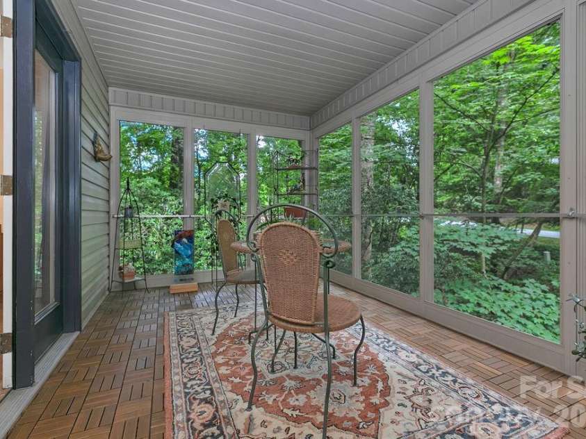 3125 Connestee Trail, Brevard, NC 28712.  MLS# CAR4396358, YatesRealty ID 34599. A perfect spot for coffee..