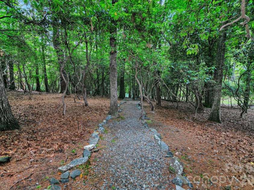 3125 Connestee Trail, Brevard, NC 28712.  MLS# CAR4396358, YatesRealty ID 34599. The path to the lake is easy and magical