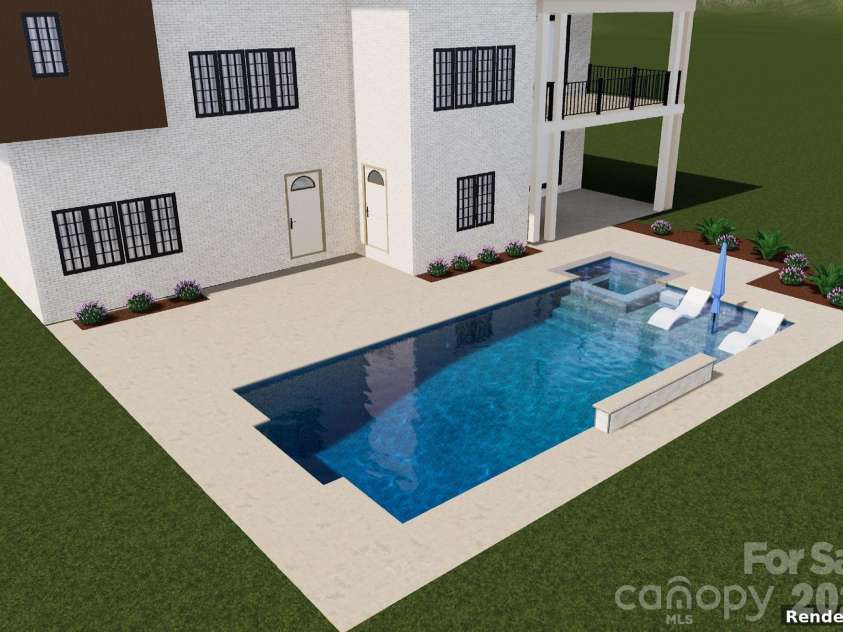 213 Crest Court, Weddington, NC 28104.  MLS# CAR4314692, YatesRealty ID 346. Artist rendering: proposed plan