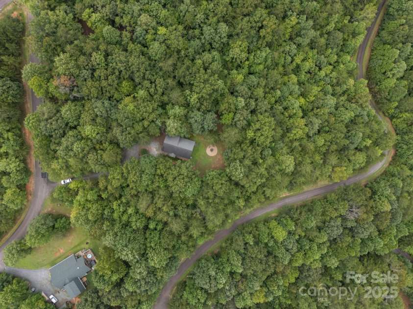 664 Sweetbriar Road, Lake Lure, NC 28746.  MLS# CAR4288832, YatesRealty ID 34604. Aerial View