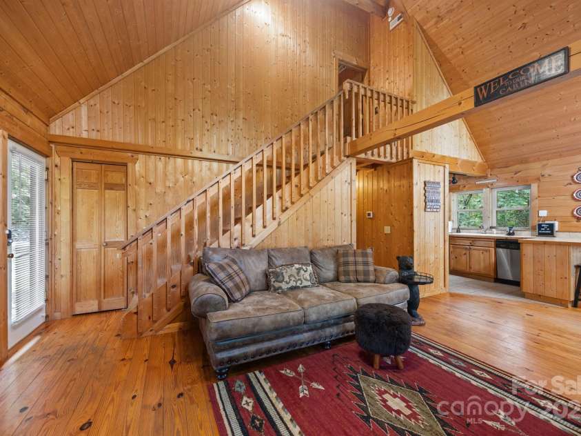 664 Sweetbriar Road, Lake Lure, NC 28746.  MLS# CAR4288832, YatesRealty ID 34604. Living Room
