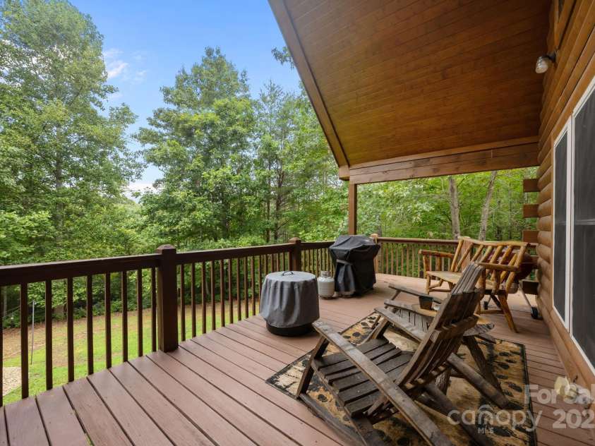 664 Sweetbriar Road, Lake Lure, NC 28746.  MLS# CAR4288832, YatesRealty ID 34604. Porch/Balcony - Main level entrance from Kitchen