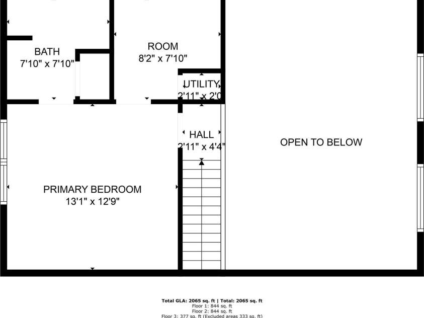 664 Sweetbriar Road, Lake Lure, NC 28746.  MLS# CAR4288832, YatesRealty ID 34604. Primary Bedroom - top floor