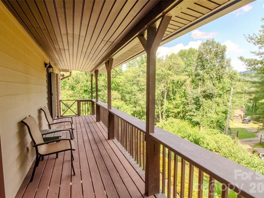 49 Jake Drive, Canton, NC 28716.  MLS# CAR4398234, YatesRealty ID 34618. Front deck looking to the east