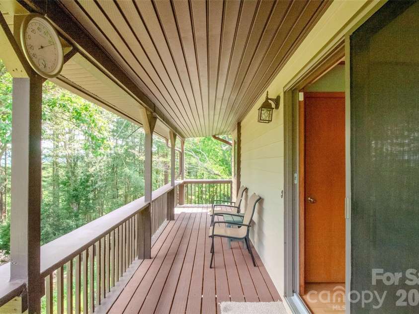 49 Jake Drive, Canton, NC 28716.  MLS# CAR4398234, YatesRealty ID 34618. Front deck looking toward the west