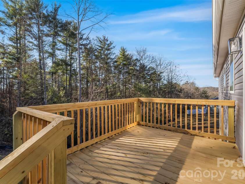 209 Walnut Branch Road, Weaverville, NC 28787.  MLS# CAR4272597, YatesRealty ID 3462. Back Deck