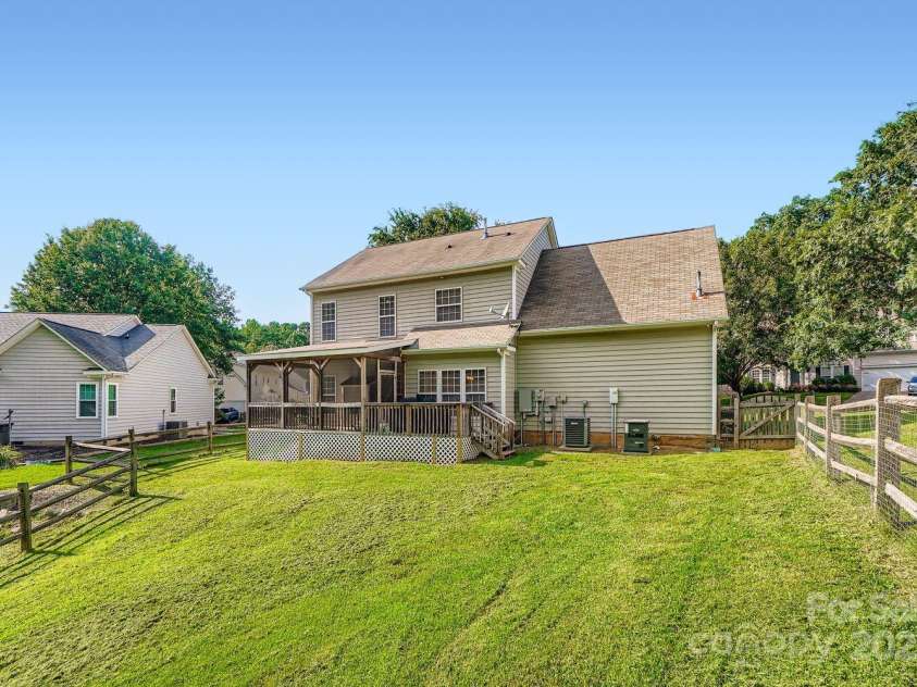 13408 Toka Court, Huntersville, NC 28078.  MLS# CAR4293402, YatesRealty ID 34633. Backyard