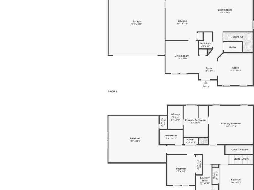 13408 Toka Court, Huntersville, NC 28078.  MLS# CAR4293402, YatesRealty ID 34633. Floorplan