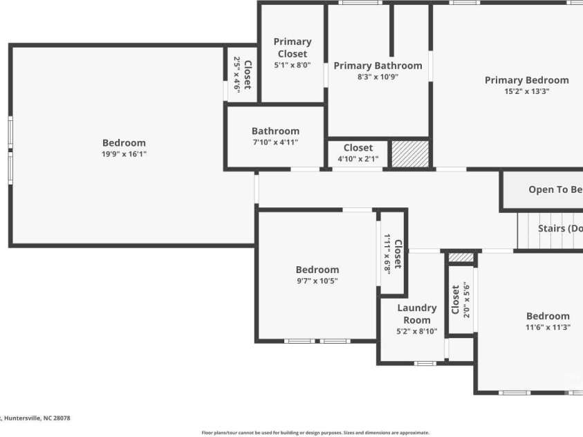13408 Toka Court, Huntersville, NC 28078.  MLS# CAR4293402, YatesRealty ID 34633. Second Floor