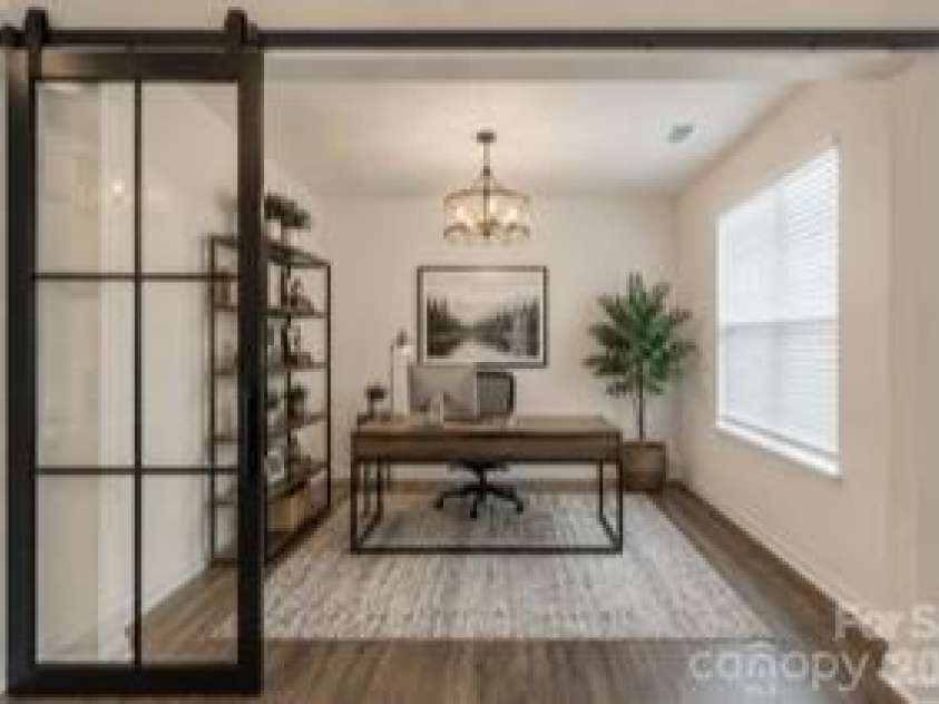 3629 Azalea Ridge Drive, Mount Holly, NC 28120.  MLS# CAR4399386, YatesRealty ID 34636. AI-inspired idea - front flex room as Office!
