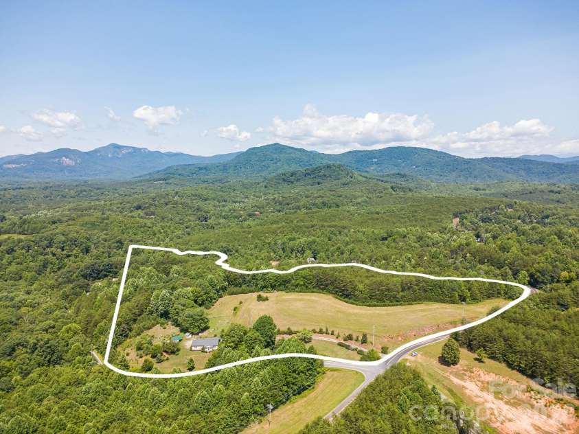 111 Bible School Road, Lake Lure, NC 28746.  MLS# CAR4399262, YatesRealty ID 34637. Boundary lines