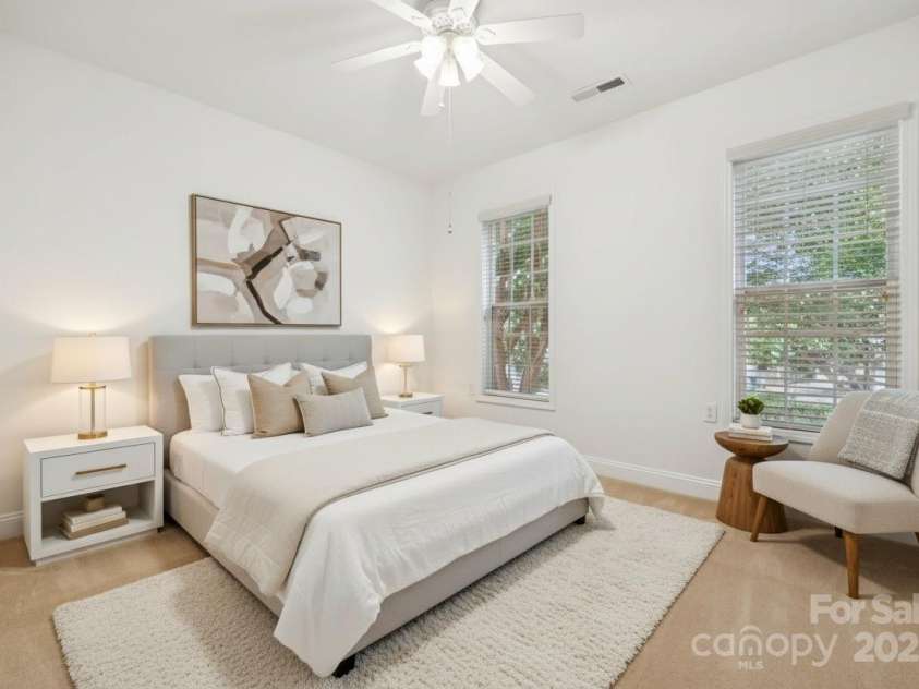 10011 Bishops Gate Boulevard, Pineville, NC 28134.  MLS# CAR4334475, YatesRealty ID 34641. Virtually Staged 2nd bedroom