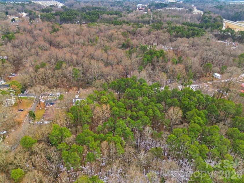 704 Border Street, Dallas, NC 28034.  MLS# CAR4342695, YatesRealty ID 3465. Aerial Rear View of surrounding subject area